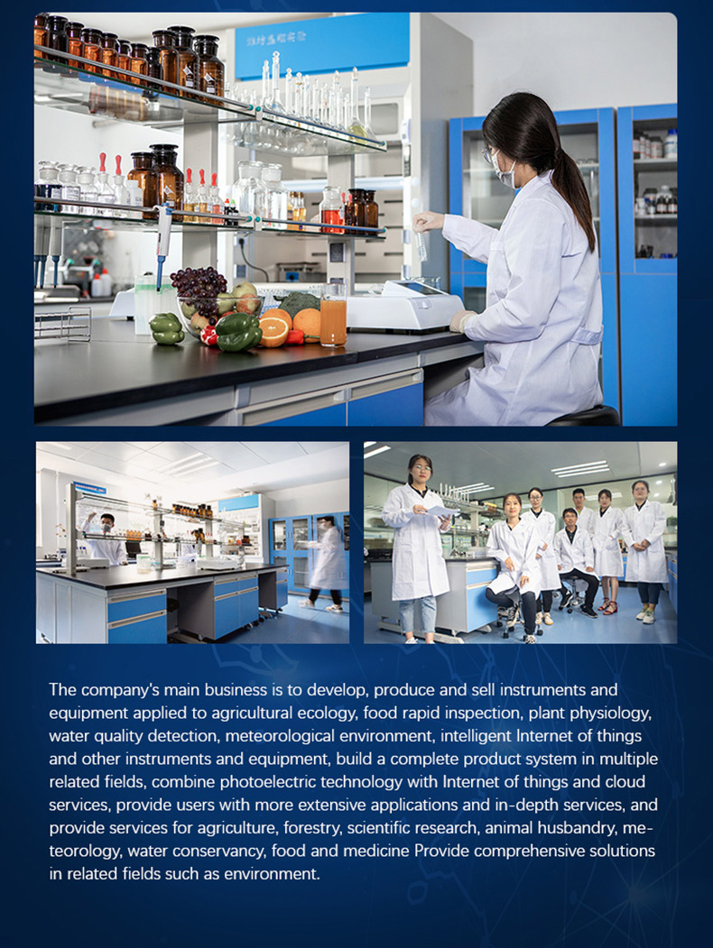 Laboratory scientists conducting food safety agricultural testing water quality detection and environmental monitoring services